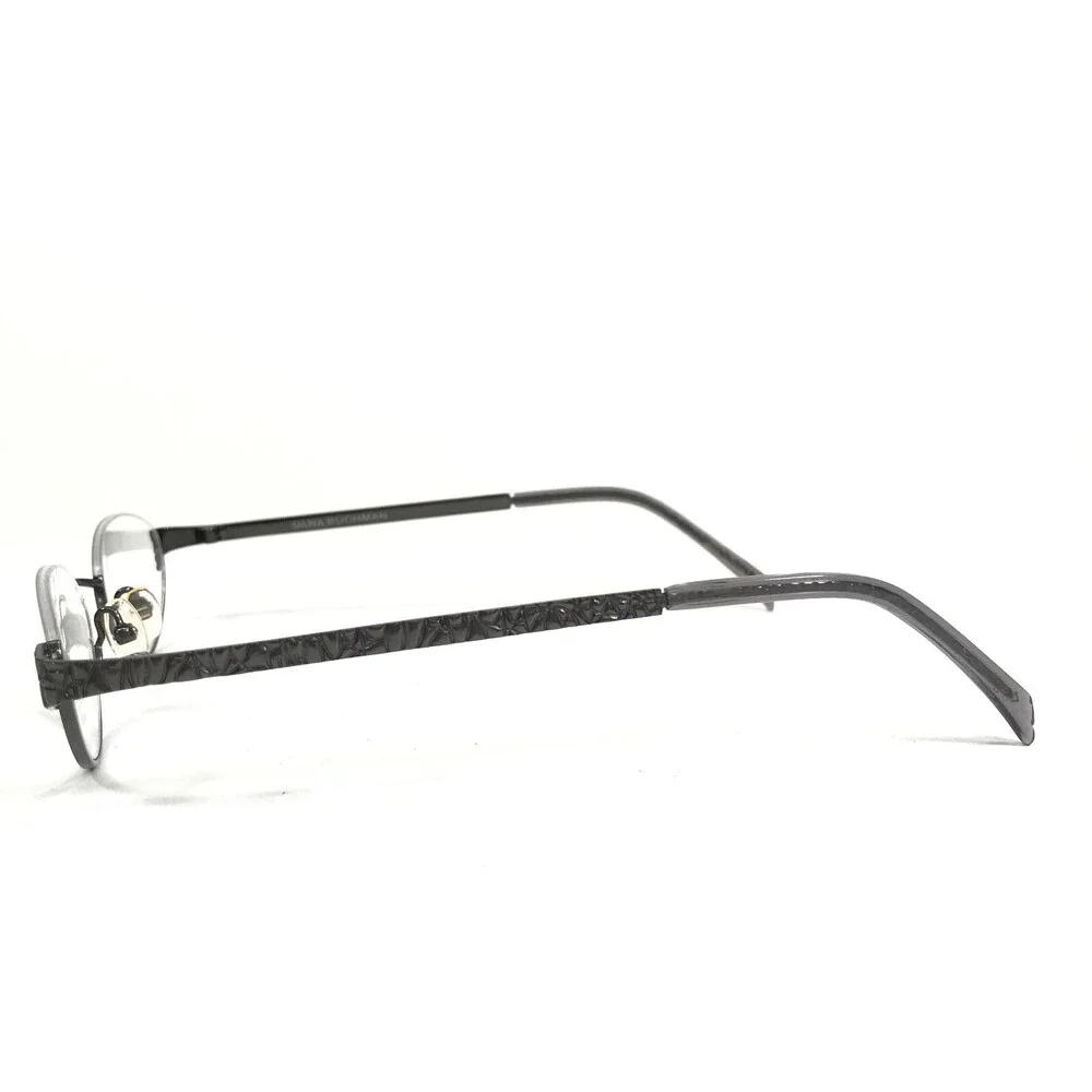 Dana Buchman Eyeglasses Frames Eloise GM Gray Round Half Rim 47-21-145